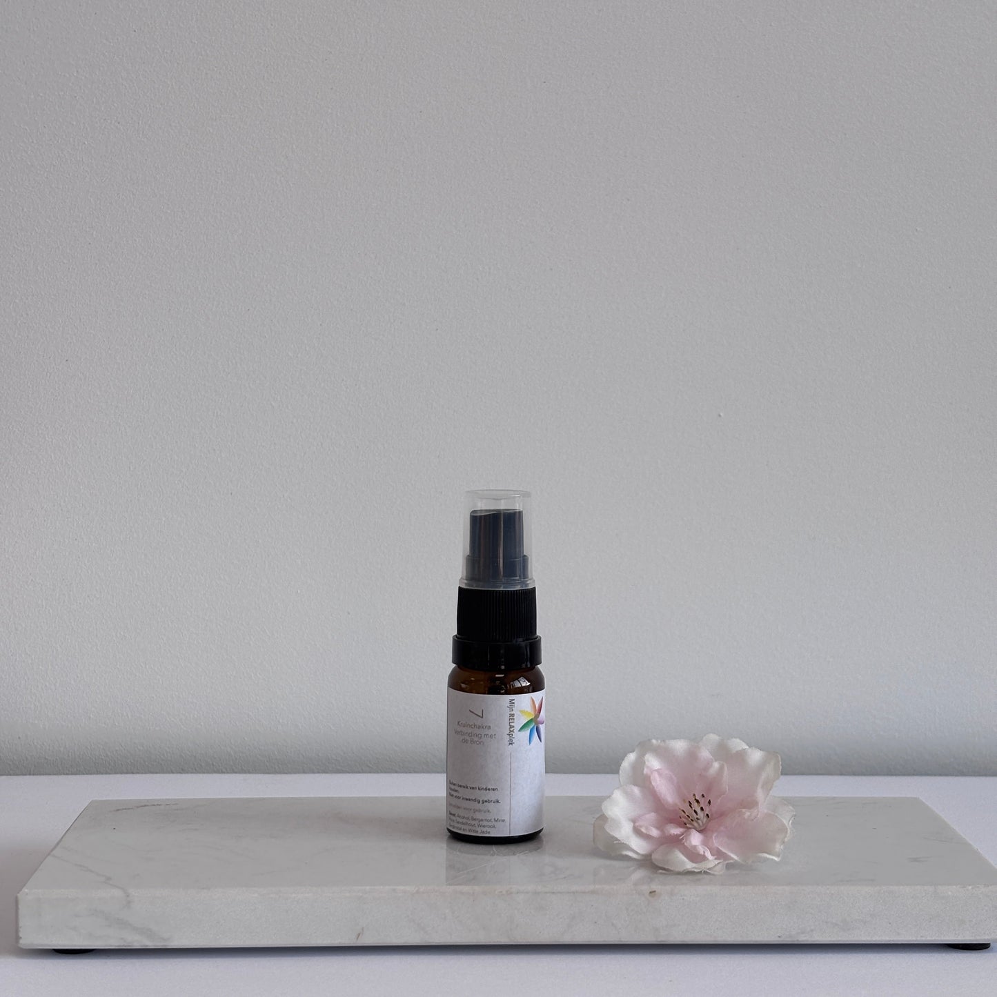 7e Chakra Auraspray – natuurlijke kruinchakra spray van Tamara’s Relaxplek voor verbinding, rust en spirituele afstemming