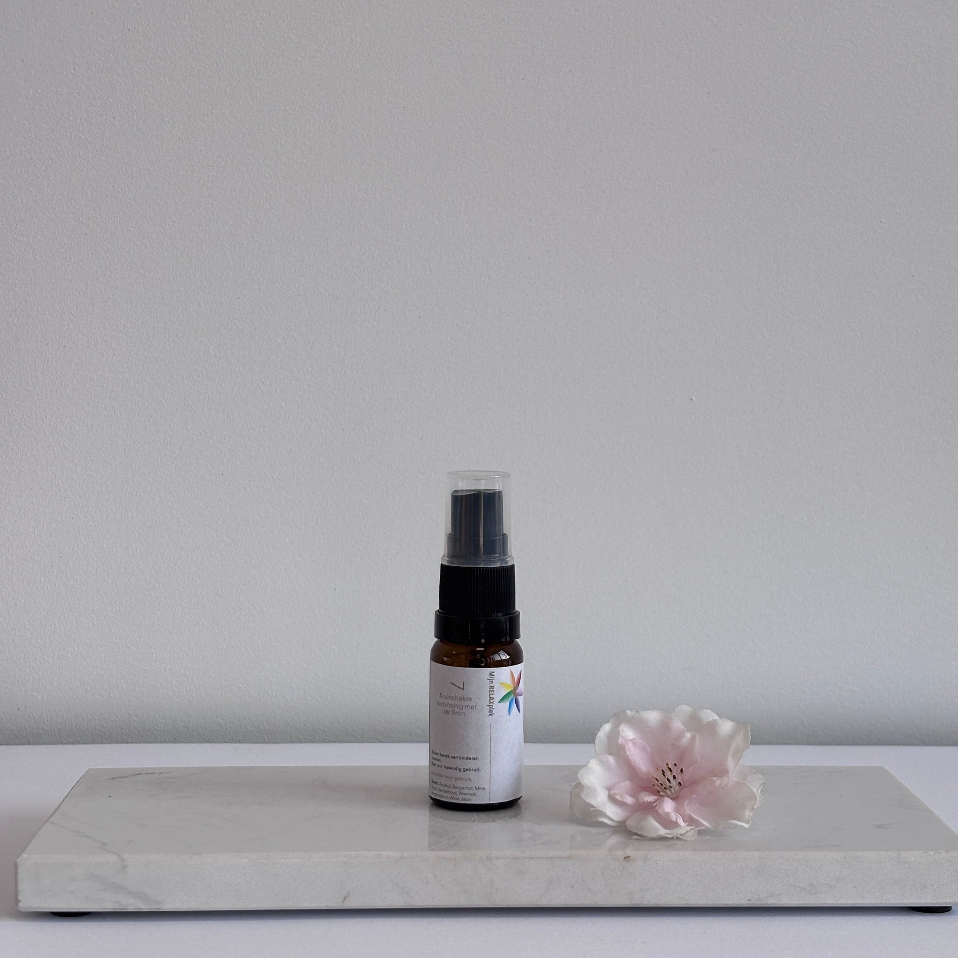 7e Chakra Auraspray – natuurlijke kruinchakra spray van Tamara’s Relaxplek voor verbinding, rust en spirituele afstemming