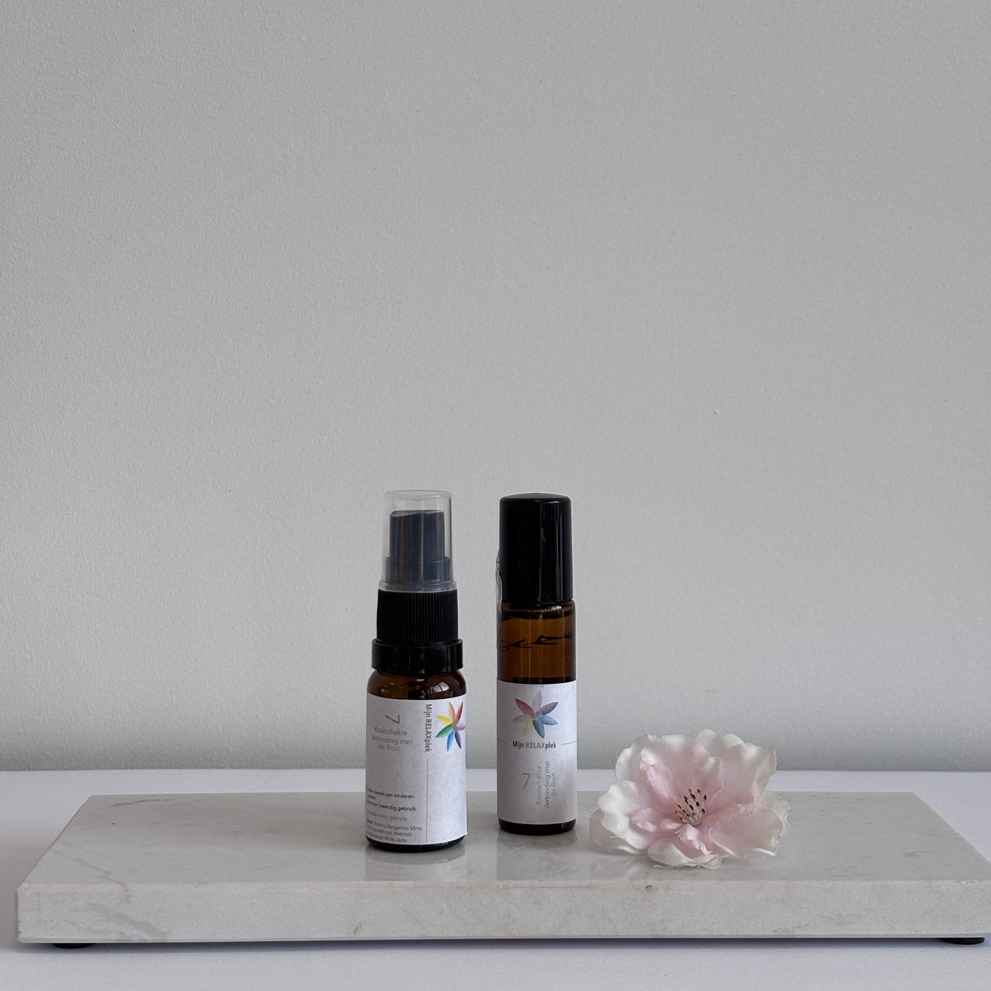 7e Chakra – natuurlijke kruinchakra spray van Tamara’s Relaxplek voor verbinding, rust en spirituele afstemming